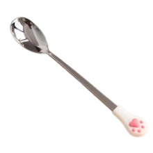 Load image into Gallery viewer, New 1 Pcs Stainless Steel Cute Cat Claw Coffee Spoons Fruit Dessert Spoon Candy Tea Spoon Cat Drink Tableware Kitchen Supplies
